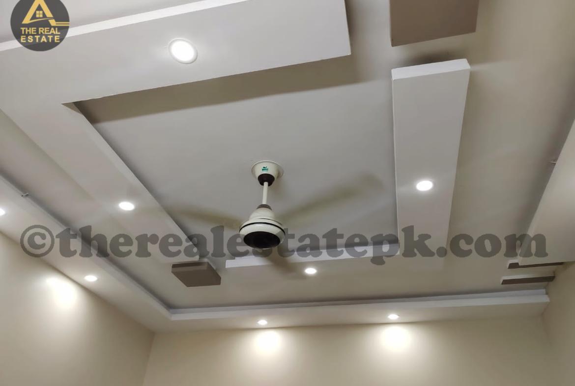 Modern house with solar system and lithium battery installed