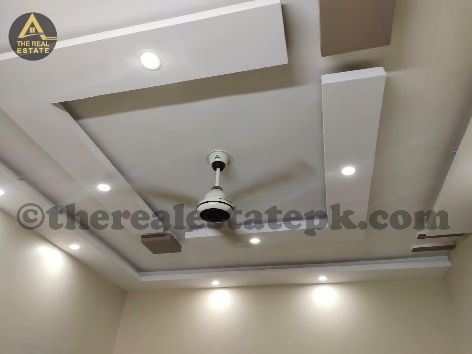 Modern house with solar system and lithium battery installed