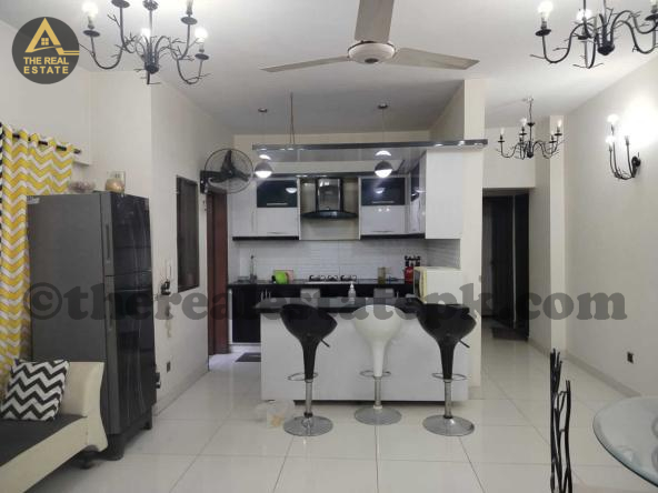 Flat for sale in Saima Palm Karachi exterior view